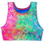 Mermaid Shadow Foil Crop Top (Child)