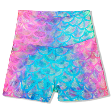 Mermaid Shadow Foil Shorts (Child)