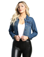 80's Style Distressed Denim Jacket (Adult)