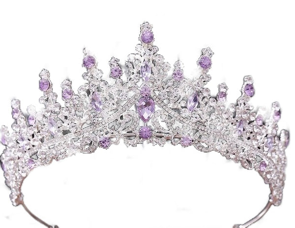 Royal Lavender Rhinestone Tiara