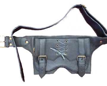 Leather Pocket Belt Buckle Closure