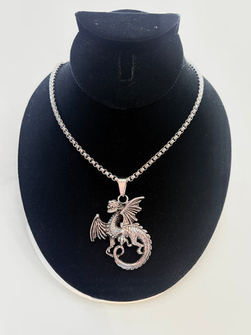Stainless Steel Dragon Necklace