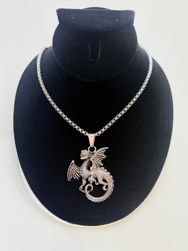 Stainless Steel Dragon Necklace