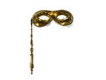 Metallische Dominostab-Maske