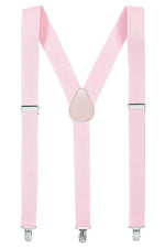 Y-Back Solid Color Suspenders