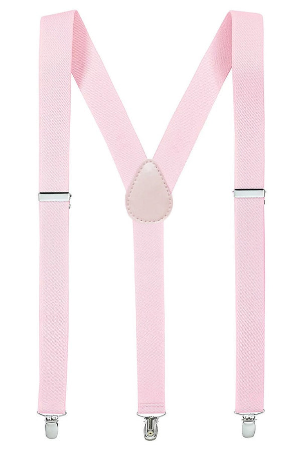 Y-Back Solid Color Suspenders