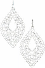 Teardrop Filigree Earrings