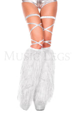 Festival Style Furry Lurex Legwarmers