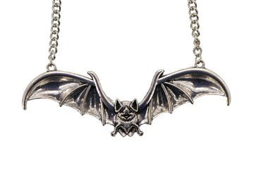Silver Bat Necklace
