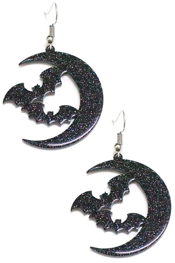 Moon & Bats Earrings