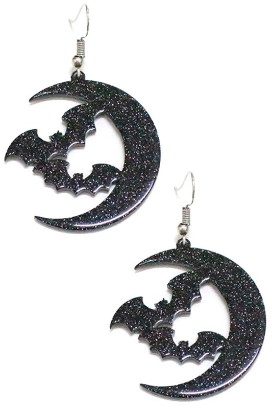 Pendientes Luna y Murciélagos 