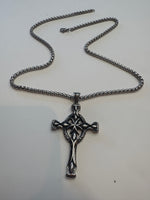 Stainless Silver Celtic Cross Necklace
