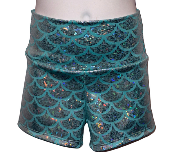 Mermaid Shadow Foil Shorts (Child)