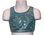 Mermaid Shadow Foil Crop Top (Child)