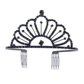 Black Rhinestone Tiara