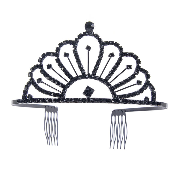 Black Rhinestone Tiara