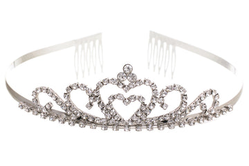 Petite Princess Heart Rhinestone Tiara