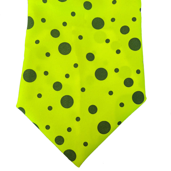 Neon Dotted Clown Tie (Long)