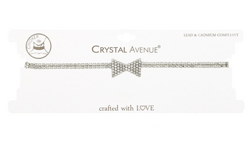 Rhinestone Bow Choker