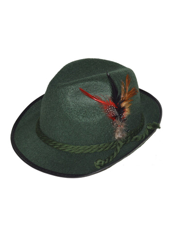 Dunkelgrüner Fedora