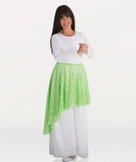 Asymmetrical Lace Long Skirt Overlay (Child)