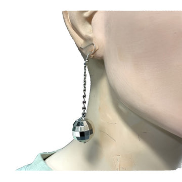 Pierced Disco Ball Earrings
