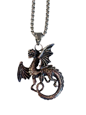 Stainless Steel Dragon Necklace