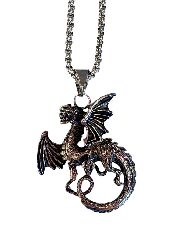 Stainless Steel Dragon Necklace