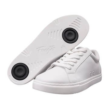 White Low Top Classic Dansneaker by Fuego