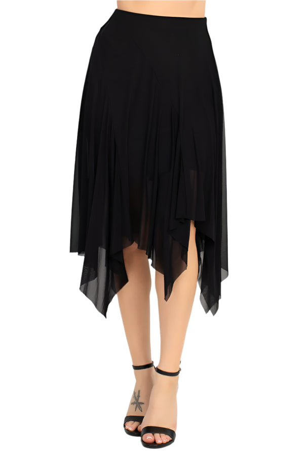 Hankerchief Sheer Mesh Costume Skirt (Adult)