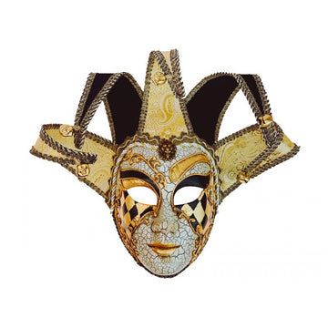 Full Face Venetian Style Jester Mask