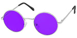Retro Style Colored Circle Glasses