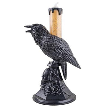 LED Crow Candle Prop