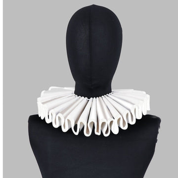 Deluxe Pleather Ruffled Collar