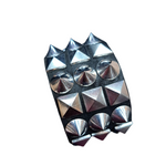 Pyramid/Cone Studded Bracelet (3-row)