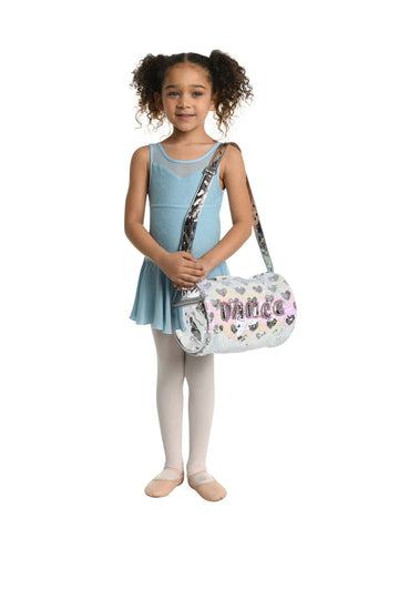 Pearlescent Hearts Sequin Dance Duffle