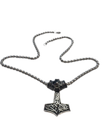 Stainless Steel Thor Hammer Mjolnir Necklace