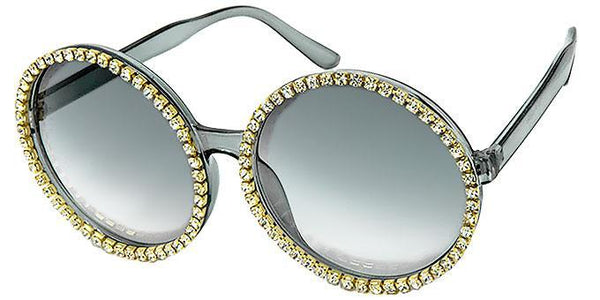 Übergroße Brille mit Strasssteinen