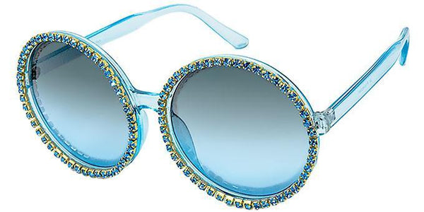 Übergroße Brille mit Strasssteinen