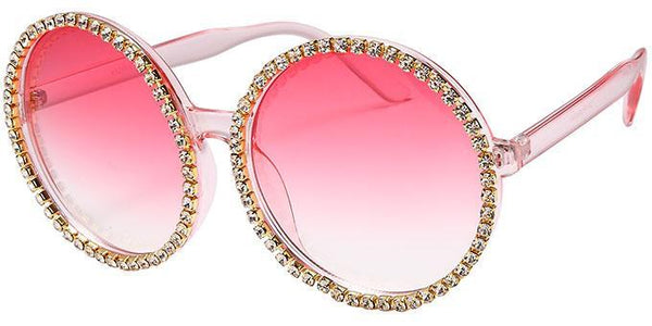 Übergroße Brille mit Strasssteinen