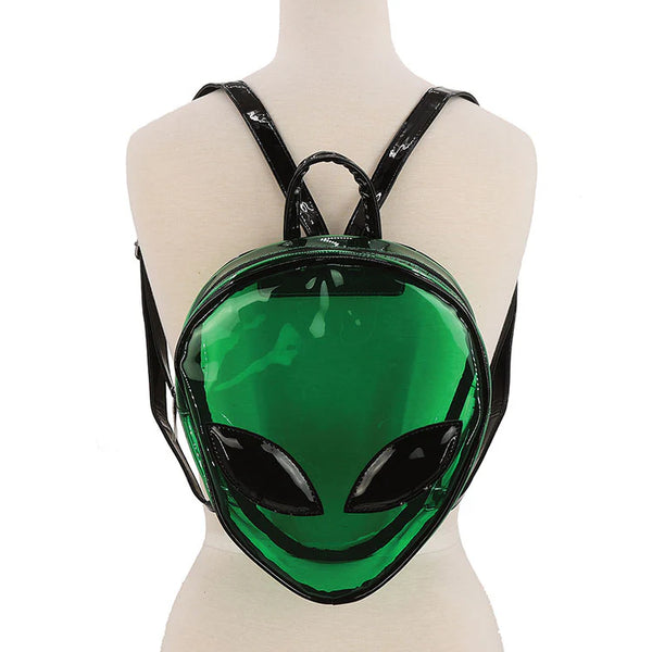 Clear Iridescent Alien Backpack