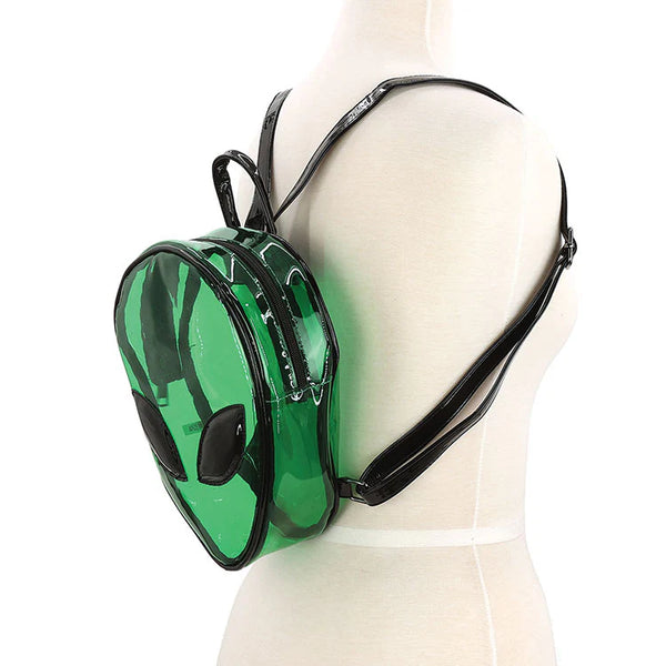 Clear Iridescent Alien Backpack