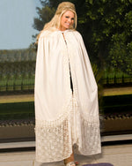 Deluxe Victorian Lace Velvet Cape