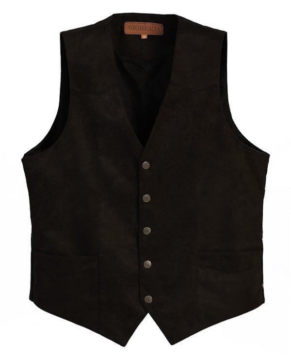 Western Biker Deluxe Faux Suede Vest (Adult)