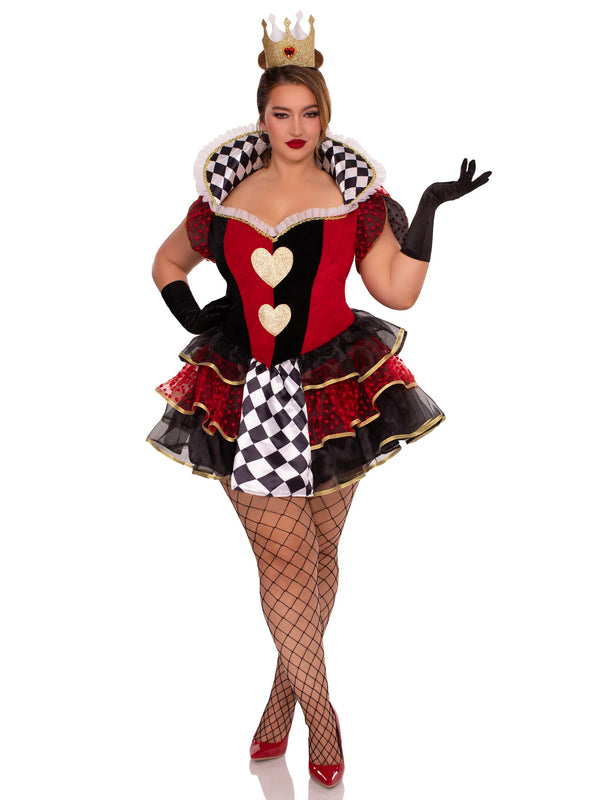 Queen of Hearts Costume (Plus)