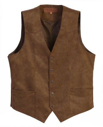 Western Biker Deluxe Faux Suede Vest (Adult)