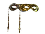 Metallische Dominostab-Maske