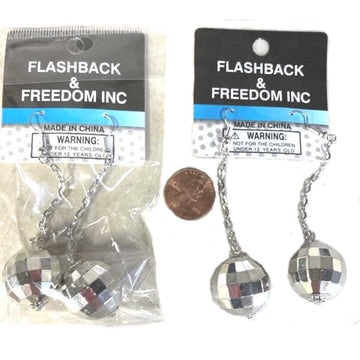 Pierced Disco Ball Earrings