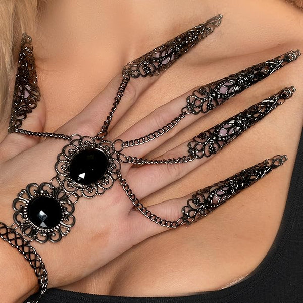 Gothic Chain Bracelet with Claws