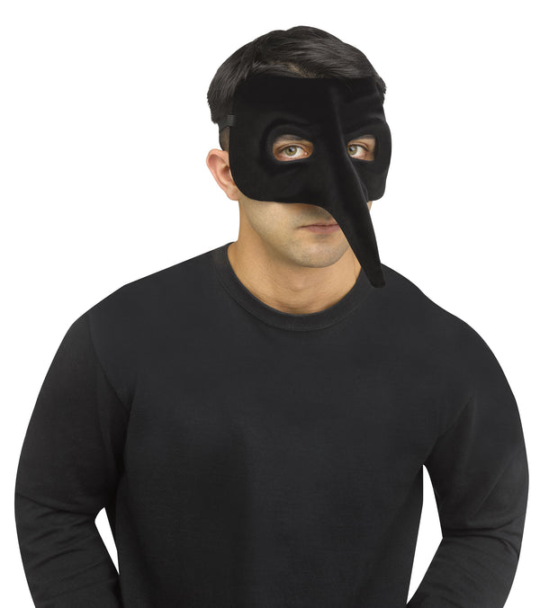 Velvet Venetian Scaramouche Mask